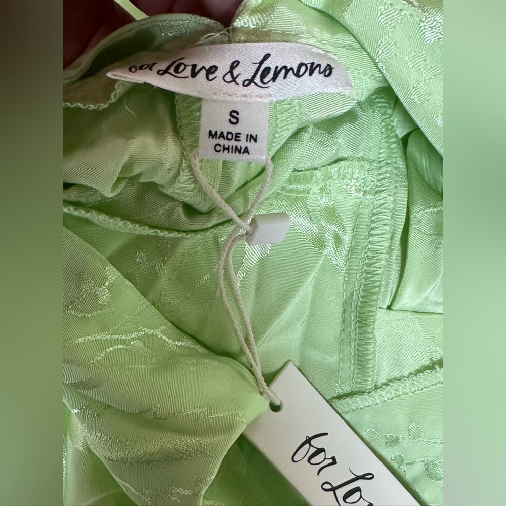 NWT- For Love and Lemons Ilana Midi Vibrant Green Dress 👗 - Picture 5 of 8